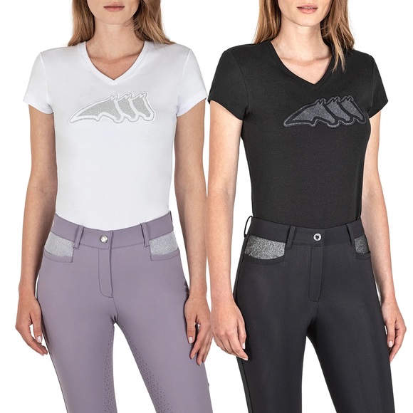 Equiline GeberG Women's V-Neck T-Shirt - Picture 2 of 2